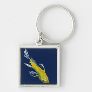 Porte-clés Yellow koi Japonais carp watercolour art fish