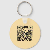 Porte-clés Yellow QR Code Promotional Business (Verso)