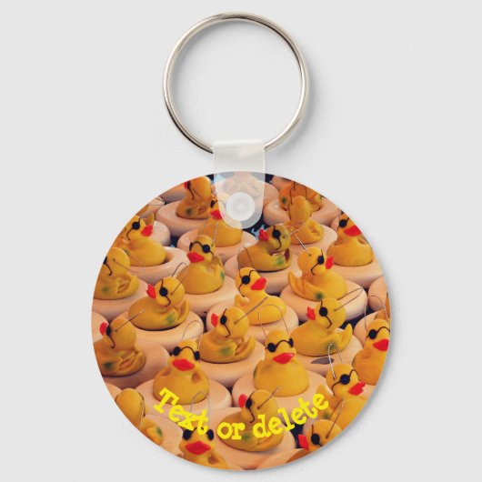 Porte-clés Yellow Rubber Ducks Personalized (Recto)
