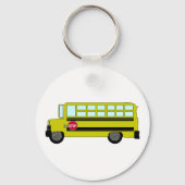 Porte-clés Yellow School Bus with Stop Sign (Verso)