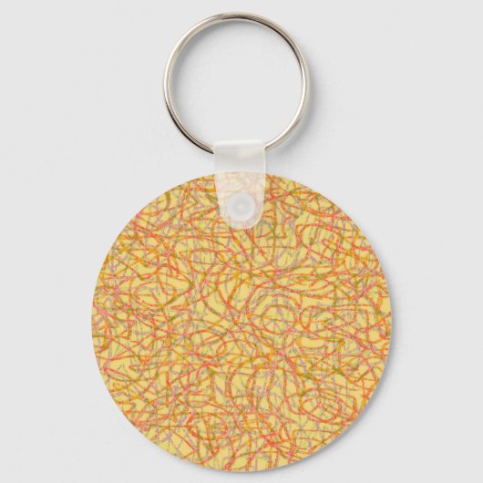 Porte-clés Yellow scribbled (Recto)