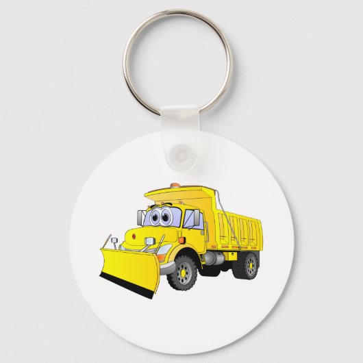 Porte-clés Yellow Snow Plow Cartoon (Recto)