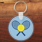 Porte-clés Yellow Tennis Ball Racket Keychain (Verso)