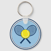 Porte-clés Yellow Tennis Ball Racket Keychain (Verso)