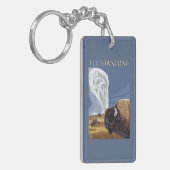 Porte-clés YellowstoneBison avec vieux fidèle (Devant gauche)