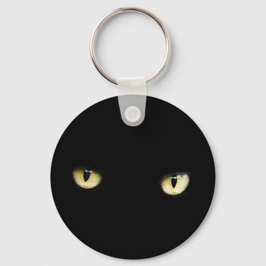 Porte-clés Yeux de chat noir | Macro oeil chat (Recto)