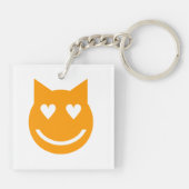 Porte-clés Yeux en forme de coeur Emoji (Dos)