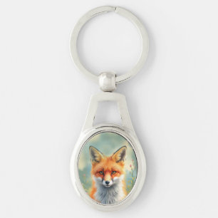 Porte-clés Yeux frappants d'un renard roux rusé