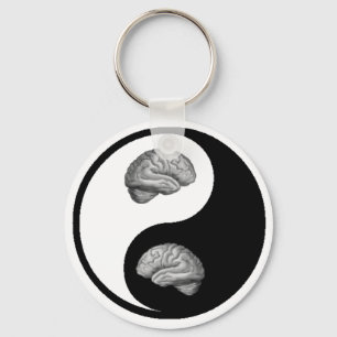 Porte-clés Yin/cerveau de Yang