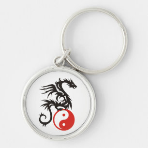 Porte-clés Yin et Yang Dragon