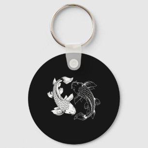 Porte-clés Yin et Yang poissons koi japonais