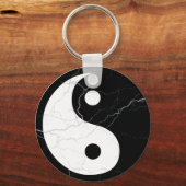 Porte-clés Yin noir et blanc et Yang (Recto)