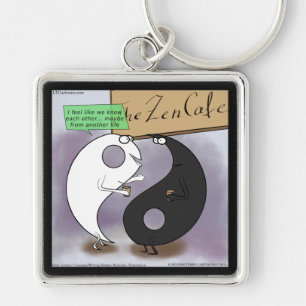 Porte-clés Yin rencontre Yang Zen Funny