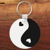 Porte-clés yin yang aime le design (Recto)