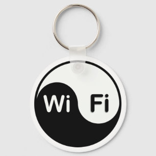 Porte-clés Yin Yang and wi-fi Keychain