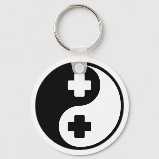 Porte-clés Yin Yang Assistance Médicale (Recto)