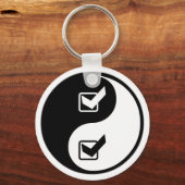 Porte-clés Yin Yang Assurance qualité (Recto)
