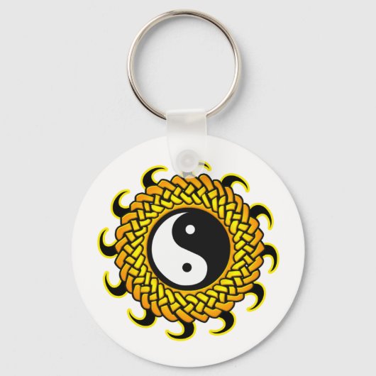 Porte-clés Yin Yang Braided Sun (Recto)