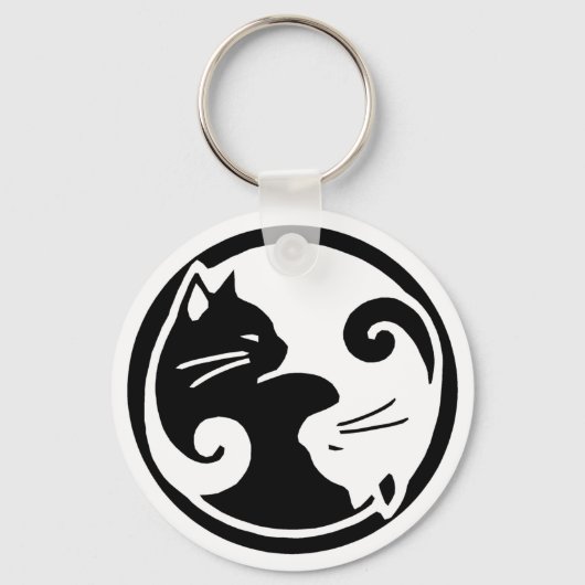Porte-clés Yin Yang Cats (Recto)