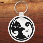 Porte-clés Yin Yang Cats (Recto)
