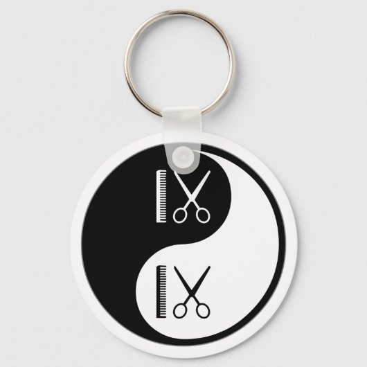 Porte-clés Yin Yang Coupe Les Cheveux (Recto)