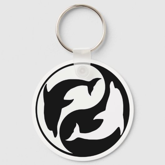 Porte-clés Yin Yang Dolphin Porte - clé (Recto)