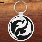 Porte-clés Yin Yang Dolphin Porte - clé (Recto)