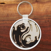 Porte-clés Yin yang Double Dragon (Recto)