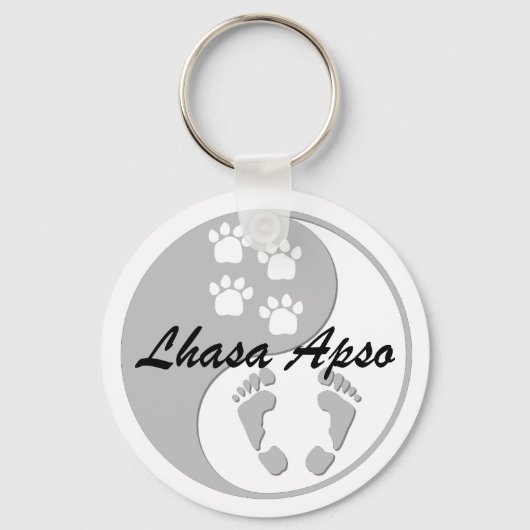 Porte-clés yin yang lhasa apso (Recto)
