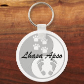 Porte-clés yin yang lhasa apso (Recto)