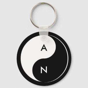 Porte-clés Yin Yang Lovers Initials keychain