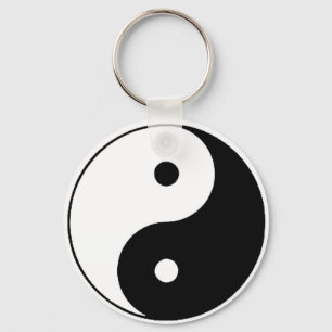 PORTE-CLÉS YIN YANG NOIR ET BLANC