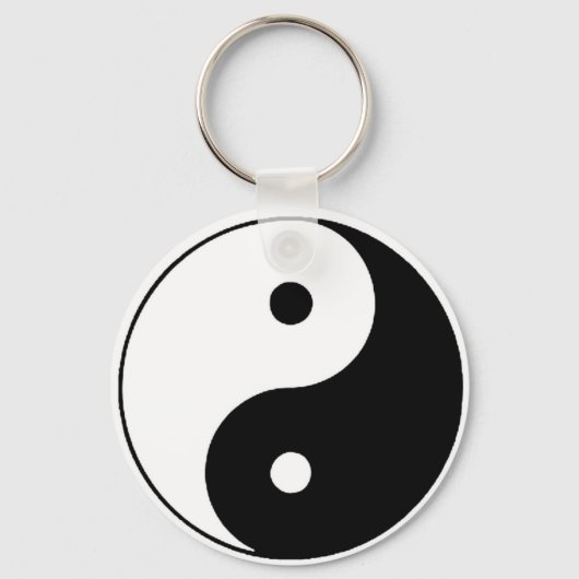 PORTE-CLÉS YIN YANG NOIR ET BLANC (Recto)