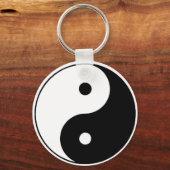 PORTE-CLÉS YIN YANG NOIR ET BLANC (Recto)