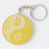 Porte-clés Yin Yang Paw Gold (Dos)