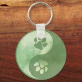 Porte-clés Yin Yang Paw Porte - clé vert (Verso)