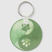 Porte-clés Yin Yang Paw Porte - clé vert (Verso)
