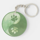 Porte-clés Yin Yang Paw Porte - clé vert (Dos)