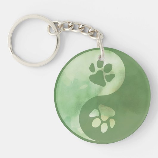 Porte-clés Yin Yang Paw Porte - clé vert (Devant)
