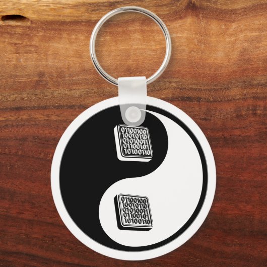Porte-clés Yin Yang Programmation (Recto)