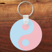 Porte-clés Yin Yang rose (Recto)