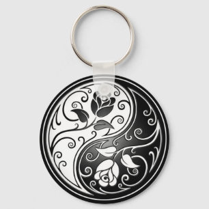 Porte-clés Yin Yang Roses