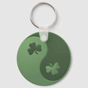 Porte-clés Yin Yang Shamrocks