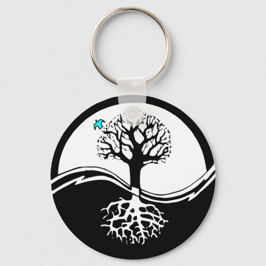 Porte-clés Yin Yang Tree (Recto)