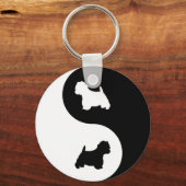 Porte-clés Yin Yang Westie (Recto)