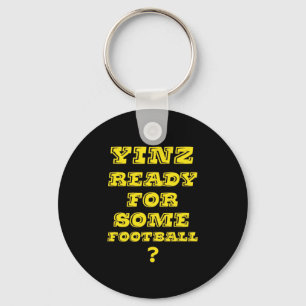Porte-clés Yinz prêt pour un certain football