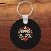 Porte-clés Yippee-ki-yay Funny Christmas Party Long Sleeve (Recto)