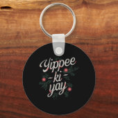 Porte-clés Yippee Ki-yay Noël drôle (Recto)