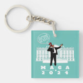 PORTE-CLÉS YO TRUMP SERVICE SECRET (Devant)