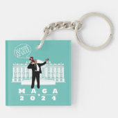 PORTE-CLÉS YO TRUMP SERVICE SECRET (Dos)